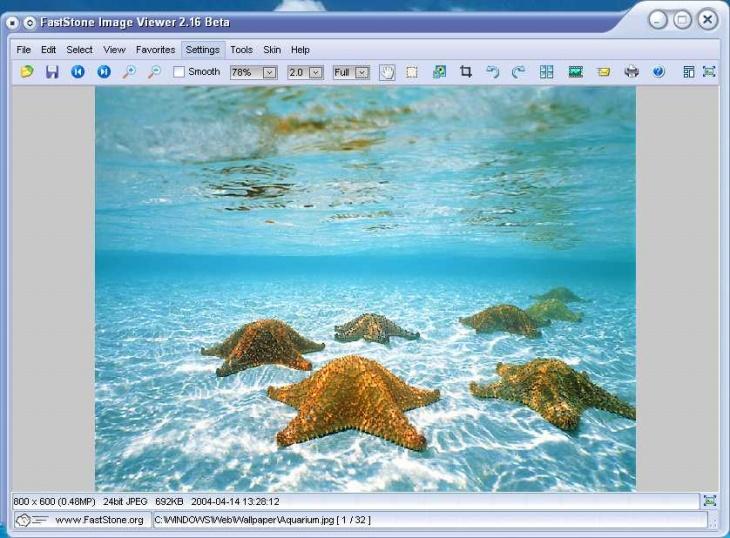 free FastStone Image Viewer 7.8